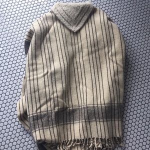 Vintage Wool Poncho One Size Fits All